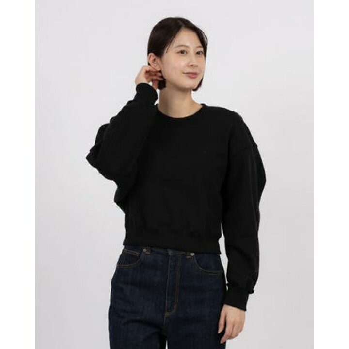 楽天市場】クラネ CLANE POWER SHOULDER SHORT SWEAT TOPS （BLACK 