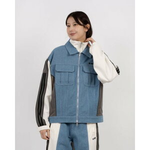 mfB NERDY UNI DENIM MIX TRACK TOP iIVORYj@fj~bNXgbNgbviAC{[j