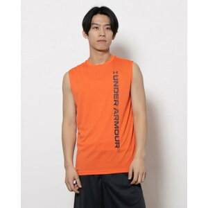 アンダーアーマー UNDER ARMOUR メンズ ノースリーブ機能シャツ UAテック ワードマーク スリーブレス シャツ 6003612 (Fire//)