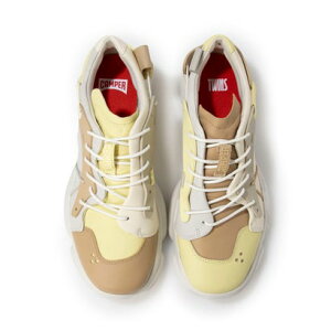 カンペール CAMPER TWINS / レザースニーカー (イエロー)