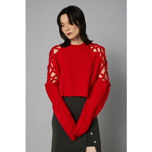 m\nNet work sleeve tops RED