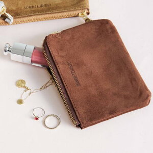�~�l�g���J MINNETONKA �X�G�[�h�}���`�|�[�`�iSMALL) suede-multi-pouch-dbr �iDARK BROWN�j