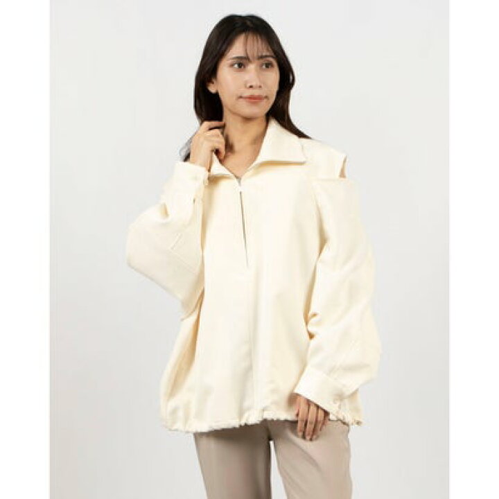 楽天市場】クラネ CLANE 2WAY OFF SHOULDER MODE JERSEY TOPS （IVORY 
