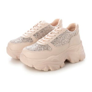 アタガール attagirl 厚底グリッタースニーカー (ピンクグリッター)