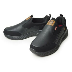 エドウィン EDWIN スリッポン メンズ スニーカー 軽量 カジュアルシューズ 防滑 幅広 3E EEE ローカット モカシンシューズ コンフォートシューズ スリップオン (ブラック)