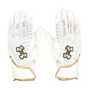 A_[A[}[ UNDER ARMOUR A_[A[}[ UNDER ARMOUR UA CLEAN UP PRO BATTING GLOVES UA N[Abv v obeBOO[u 6 i100 WHITE/SILVER/METALLICGOj
