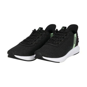 プーマ PUMA プーマ PUMA SOFTRIDE クルーズ EASE IN メンズ レディース 靴 シューズ スニーカー ランニング ウォーキング 軽量 スリッポン クッ (PUMABLACK-FLATDARKGRAY-SP)