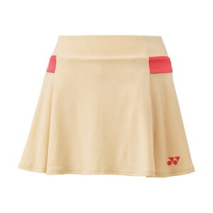 ヨネックス YONEX ヨネックス YONEX テニス ウィメンズスカート インナースパッツ付 26145 (456 アイスベージュ)