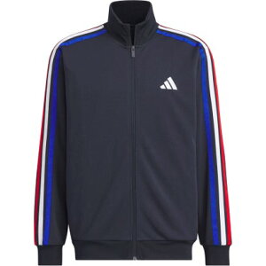 アディダス adidas アディダス adidas スリーストライプス レギュラーフィット ダブルニット トラックジャケット ジャージ 上着 羽織 メンズ 男性用 ス (JV6981 レジェンドインク/チ)