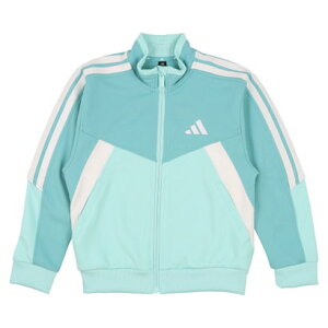 アディダス adidas ジュニア 長袖ジャージジャケット K MH CB トラックトップ JM4509 (mint ton/semi flash aqua/white)