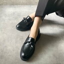 アポム APOM 【レイン対応】ウオータープルーフリボンローファー （ブラック）