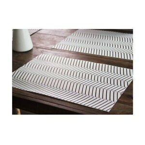 ジュビリー Jubilee 【2枚セット】 北欧デザイン PVC 撥水 ランチョンマット (シルバー系その他2)