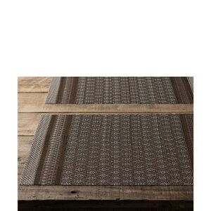 ジュビリー Jubilee 【2枚セット】 北欧デザイン PVC 撥水 ランチョンマット (ブラウン系2)