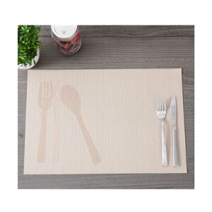 ジュビリー Jubilee 【2枚セット】 北欧デザイン PVC 撥水 ランチョンマット (クリーム)