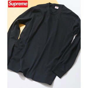 �V���v���[�� Supreme Supreme �V���v���[�� Long Sleeve BLANK T-shirt ����T MADE IN USA �i�u���b�N�j