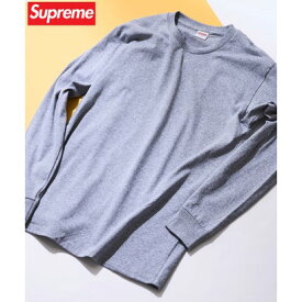 シュプリーム Supreme Supreme シュプリーム Long Sleeve BLANK T-shirt ロンT MADE IN USA （グレー）
