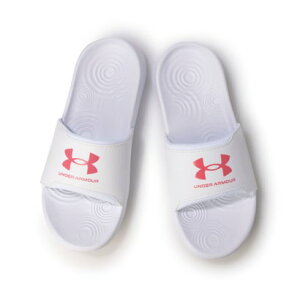 A_[A[}[ UNDER ARMOUR fB[X V[T_ UACOiCg ZNg 3027222 iWhite / White / Super Pinkj