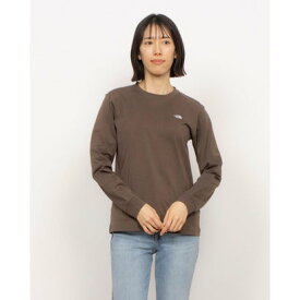 ザ・ノース・フェイス THE NORTH FACE レディース アウトドア 長袖Tシャツ L/S FD Nuptse Cotton Tee_ロングスリーブフラッシュドライヌプシコットンティー NTW32535 （スモーキーブラウン）