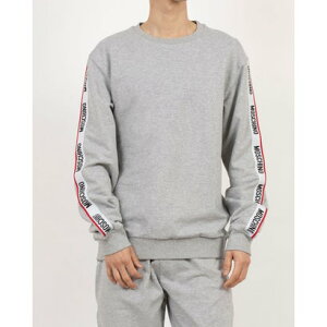 XL[m A_[EFA Moschino Underwear CLASSIC LOGO SWEATSHIRT iGREYj