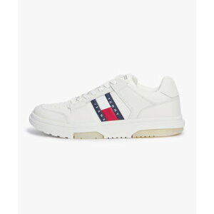 トミー ヒルフィガー TOMMY HILFIGER ブルックリンレザースニーカー (ホワイト)