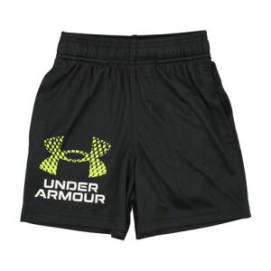 アンダーアーマー UNDER ARMOUR ジュニア ショーツ UAテック ロゴ ショーツ 1383333 (Black / White)
