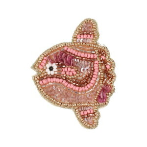 A[XCh EARTH MADE E7751 MARIN BEADS BROOCH(MAMBO) i}{j