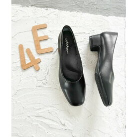 マシュガール masyugirl 【4E 幅広】ふかふか3Dインソール 3.5cmローヒール　パンプス （ブラック）