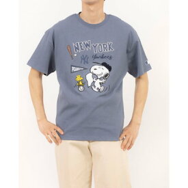 メジャーリーグベースボール MLB MLB PEANUTS オリジナルデザイン Tシャツ （ブルーB）