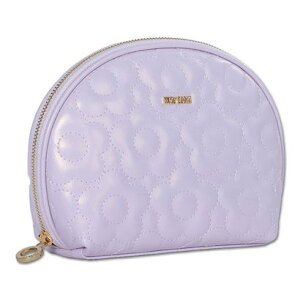 マリークワント MARY QUANT キルトフォームデイジー ラウンドポーチL (ライラックパープル)