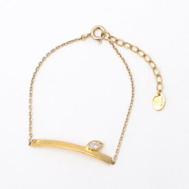 アガタ パリ AGATHA PARIS ディスクレフュイヤージュブレスレット、ナベットCZ、クリスタル／ゴールド （Crystal / gold）