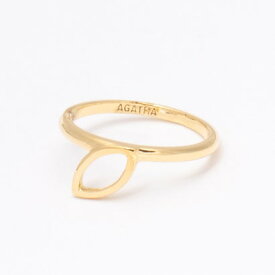 アガタ パリ AGATHA PARIS ディスクレフュイヤージュリング、カットリーフパターン、ゴールド （Gold）