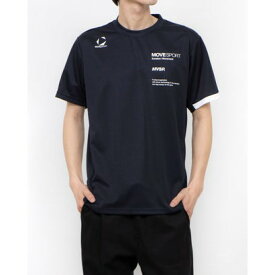 デサント DESCENTE メンズ 半袖機能Tシャツ 半袖シャツ(片袖切替) ST5SHTA6MB （ネイビー）