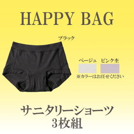 アズ as 肌あたりが優しいサニタリーショーツ お楽しみ3枚組 【返品不可商品】 （アソート）