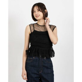 フェピュール feepur チュールビスチェ&ノースリトップス （BLK）