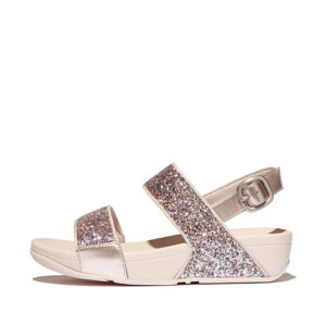tBbgtbv fitflop fitflop tBbgtbv LULU MULTI-TONAL GLITTER BACK-STRAP SANDALS iNude Rose Mixj
