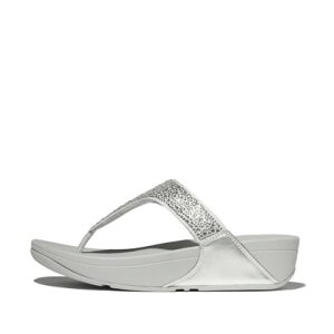 tBbgtbv fitflop fitflop tBbgtbv LULU CRYSTAL-MIX TOE-POST SANDALS iSilverj