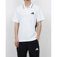 アディダス adidas メンズ 半袖機能ポロシャツ エッセンシャルズ スリーストライプス ピケ ポロシャツ JE…