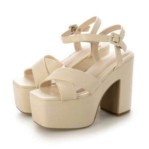 アタガール attagirl 厚底クロスベルトサンダル (アイボリースムース)