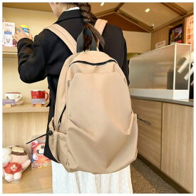 ニジブラ nijibra 男女兼用大容量リュックバッグ りゅっく レディース 軽量 リュック 防水 リュックサック リュック メンズ 通学 カバン 鞄 ビジネスバッグ （ベージュ）