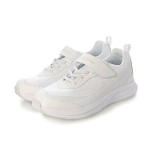 シュンソク 瞬足 SJJ1520 防水 幅広 スニーカー クッショニング (ホワイト/ホワイト)