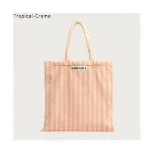 �{���O�X�^ BONGUSTA BONGUSTA �g�[�g�o�b�O NARAM TOTEBAG �X�g���C�v �iTropical-Creme/�s���N���j