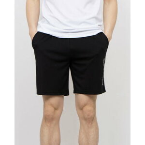 カッパ Kappa メンズ ジャージハーフパンツ Kappaロゴワークハーフパンツ 215-341 (ブラック)