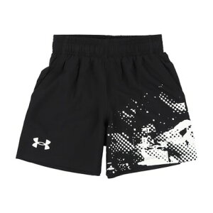 アンダーアーマー UNDER ARMOUR ジュニア ショーツ UAテック ウーブン グラフィック ショーツ 1390018 (Black / White / White)