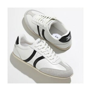 Z[k CELINE CELINE Xj[J[ LOW LACE-UP SNEAKER W/ TRIOMPH 359084407C i00AW/OPTIC-WHITE/BLACKj