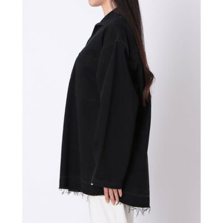 楽天市場】クラネ CLANE DENIM OVER SKIPPER SHIRTS （BLACK 