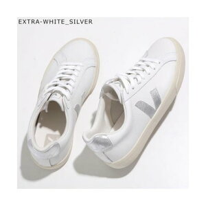 ���F�W�� VEJA VEJA �X�j�[�J�[ ���[�J�b�g ESPLAR LOGO LEATHER ���U�[ �iEXTRA-WHITE_SILVER�j