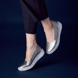 レザーバレエスニーカーLITE （シルバー）