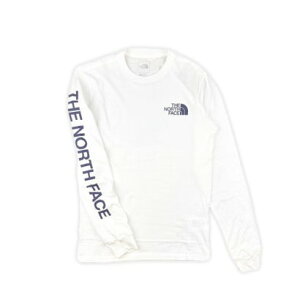 ザ・ノース・フェイス THE NORTH FACE ザ ノースフェイス The North Face ロンT 長袖 スリーブヒット Tシャツ NF0A811P 袖ロゴ ロングスリーブ THE NORTH FACE L/S SLEEVE HIT (ホワイト×スレート)