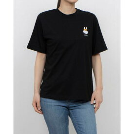 ノーブランド no brand レディース 半袖Tシャツ miffy70th ワンポイントTシャツ ALW-25239 （BLK）