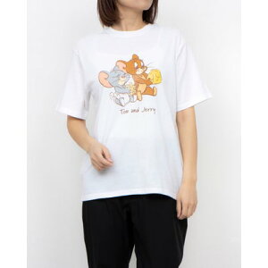 �m�[�u�����h no brand ���f�B�[�X ����T�V���c Tom&Jerry�t�����g�O���t�B�b�N(�W�F���[&�^�t�B�[) ALW-25198 �iWHT�j